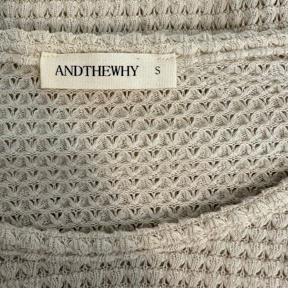 ANDTHEWHY Cream Lace Long Sleeve‎ Top Blouse - S - Picture 4 of 7